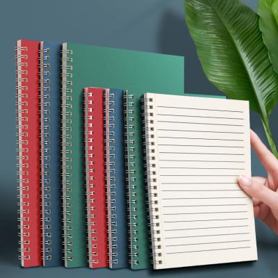 China Coil Notebook Student Use 60 Eye Protection Notebook Simplicity Spiral Wrapping Paper Thickened Coil Notebook for sale