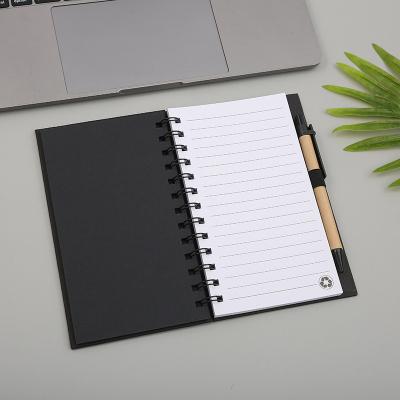 China Custom Double Coil Spiral Spiral Notebook Combination Office Sticky Notepad with Paper Pen for sale