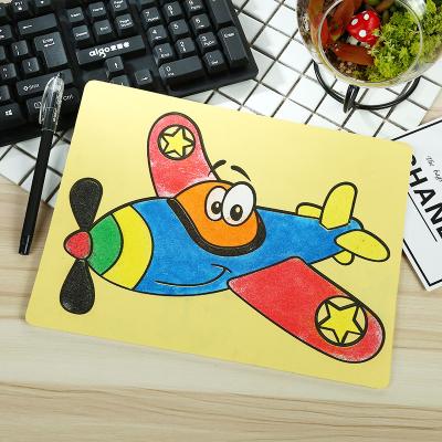 China Desktop/Sand Painting Art Paper DIY Intelligence Painting Sand Painting Children's Study/Daily Life Toys For Children for sale