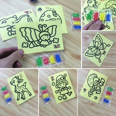 China Wholesale Daily Life Children Sand Small DIY Drawing Sand Painting Toys Art Kids Coloring DIY Crafts Educational Toys For Children for sale