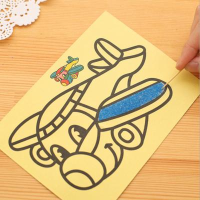 China Customization Children's DIY Sand Painting Children's Puzzle Various Pattern Daily Life Handmade Sand Painting for sale