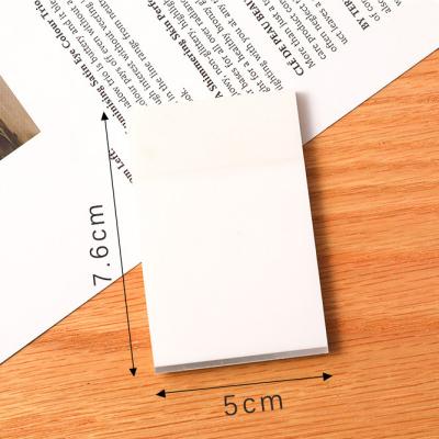 China 5x7.6cm Transparent Self-adhesive 50 Sticky Notes Covers Note Pad Waterproof Sticky Notes for sale