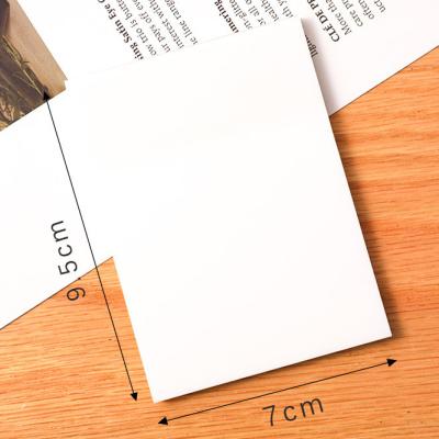 China Transparent PET Self Adhesive Pasting Sticky Notes 7x9.5cm Easy Violent Waterproof Sticky Notes for sale