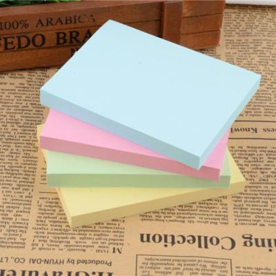 China Self Adhesive Simplicity Colored Paper Sticky Note 76*127mm Note Paper Box Tear N Times Office Supplies Color Sticky Notes for sale