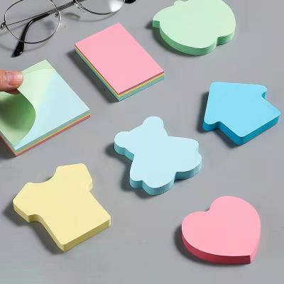 China Creative Color Customized Self-adhesive Paper Memo Pad Self-adhesive Notepad Sticky Notes Memo Pad for sale