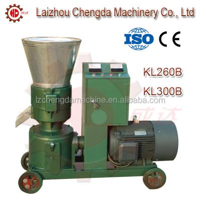 Cina KL200B KL260B die flatbed biomass feed pellet mill machine pellet press machine on sale KL200B in vendita