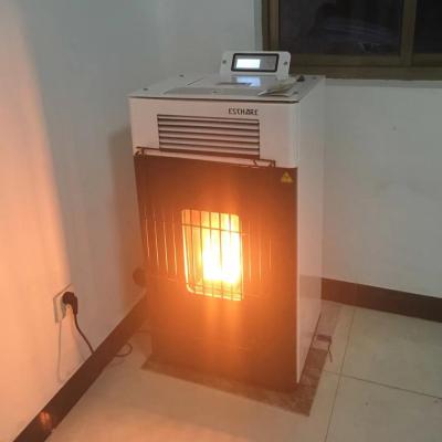 China Cold Rolled Steel Hydrological Cycle Blasting Hot Wind Pellet Stove for sale