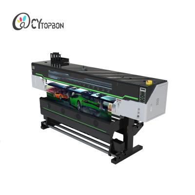 China Polyester/spandex/acrylic high speed smart eco solvent printer/vinylon/rayon 4 head i3200-E1 for vinyl PE coated paper for sale