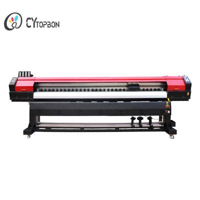 China Advertising indoor outdoor double heads 10ft eco printer support XP600 DX5 I3200-E1 solvent heads for sale