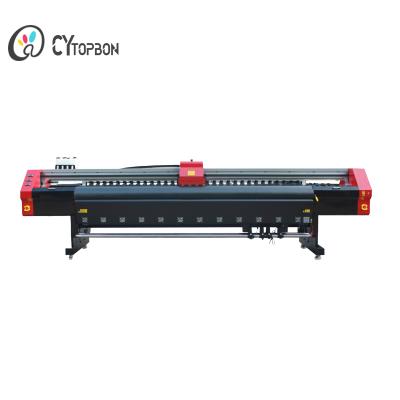 China Large format indoor outdoor eco advertising 3.2m solvent printer with 3heads 4heads for sale