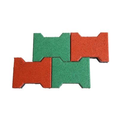 Китай Dog Bone Tiles Modern Interlocking Rubber Tile For Outdoor Playground продается