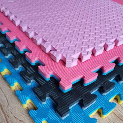 China Interlocking gym puzzle 60x60 20mm foam s fitness tile tatami pattern Eva mat for sale