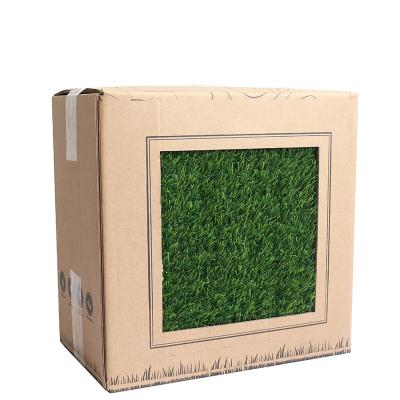 China China Supplier Wholesale Playground Puzzle Interlocking Artificial Grass Tile Manufacturer Factory For Home Jigsaw Landscaping Grass Tile for sale