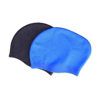 China Pure Color Swim Cap Protect Long Ears Hair Sports Swim Swimming Pool Swim Cap Cap Adults Women Men Sports Ultrathin Adult Bathing Hats for sale