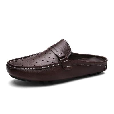 China Wholesale Custom Genuine Leather Soft Casual Shoes Men Loafers Slip On for sale