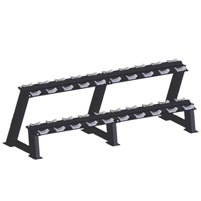 China Durable gym equipment two layers of dumbbell rack for sale