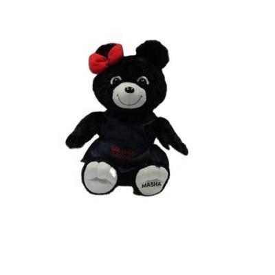 China Black Teddy Bear Plush Toy Soft Cuddly Toy Gift for Baby, Boys and Girls, 14 Inches for sale