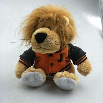 China Lovely 20cm Plush Stuffed Animal Lion Toy With Hoodie 25cm Stuffed Animal Lion Baby Soft Toys for sale