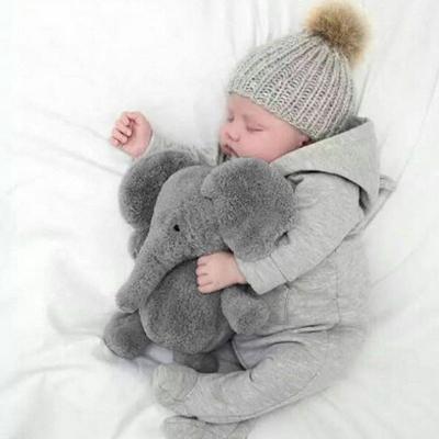 China Plush Toy 18CM Soft Long Nose Elephant Plush Toy Small Lumbar Stuff Animal For Infant Baby for sale