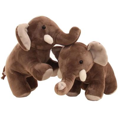 China Custom Brown Bedtime Stuffed Elephant Plush Toy Soft Toy Soft Toy For Babies Boys Newborn Gift for sale