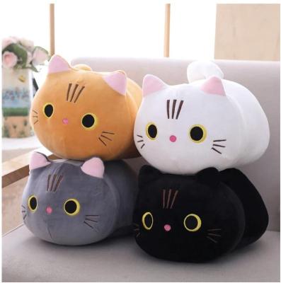 China Logo Kawaii Baby Cat Plush Soft Stuffed Squishy Toys Customized Stuffed Animal Toys for sale