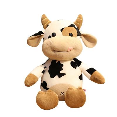 China Customized Plush Stuffed Soft Plush Milk Cow Cattle Doll for sale