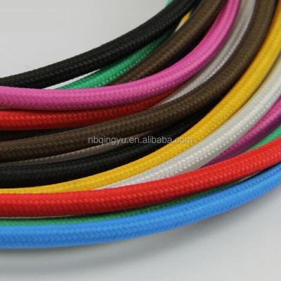 China underground wholesale colorful braided cable for vintage lamp cotton textile cable for edison lamp braided cable for sale