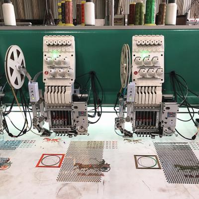 China Factory Hongtian 15 Heads Sequin Tying / Flat Tapering Embroidery Machine for sale