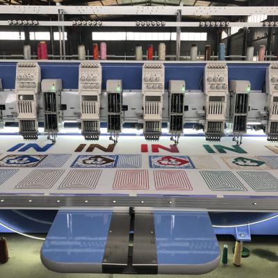 China Factory 6 Needle 20 Head Flat + Chenille + Mixed Single Sequin Embroidery Machine for sale