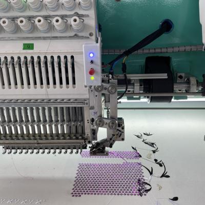 China Factory HONGTIAN 15 needle 16 head flat and sequin embroidery machine for sale