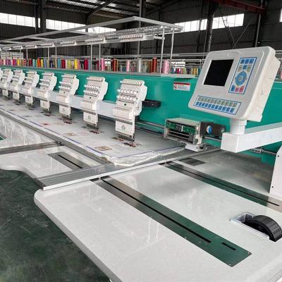 China Factory Industrial Overlock Sewing Machine Stitch 12 Needle 20 Direct Head Chenille Embroidery Machine for sale