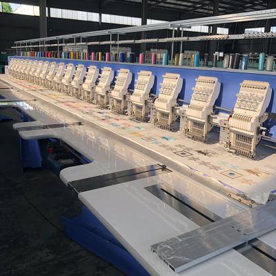 China Multihead Taping Factory 9 Head 20 Needle Embroidery Machine Easy Tying for sale