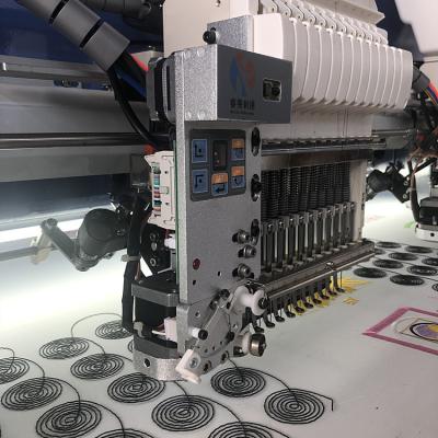 China Multihead Taping Factory 12 Head 20 Needle Embroidery Machine Easy Tying for sale