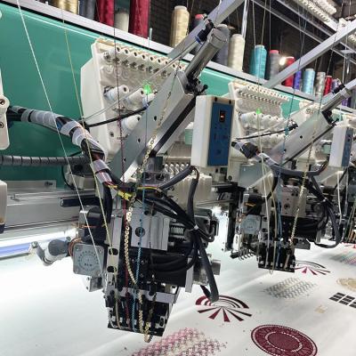 China Factory high quality 20 color flat+6 main sequin embroidery machine for sale