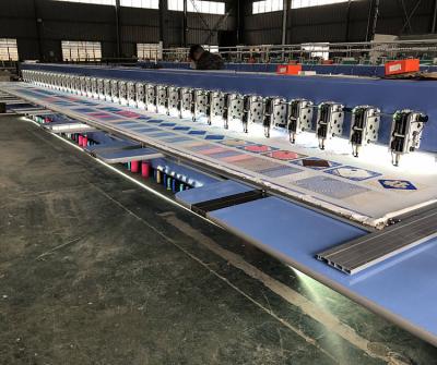 China Hongtian Factory Computerized Pattern Sewing Machine 6 Color 39 Heads Embroidery Machine for sale