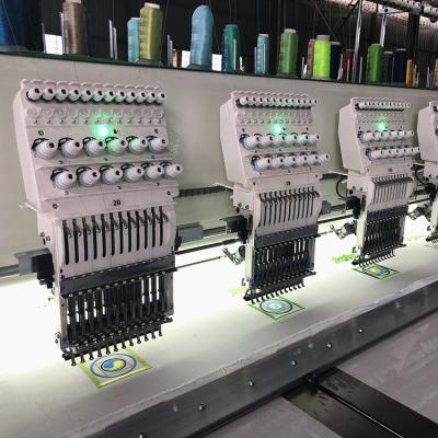 China Factory Hongtian 12 Needles 20 Large Heads Flat Embroidery Machine for sale