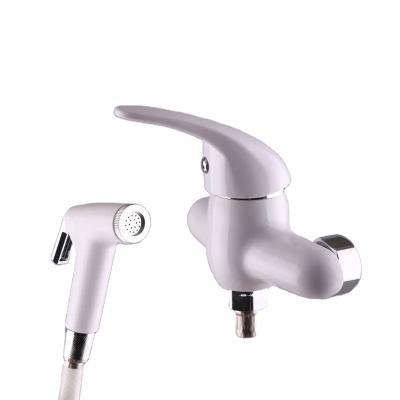 China Without Slide Bar Single Lever Plastic Shower Mixer Wall Mounted Faucet For Cold And Hot Water for sale