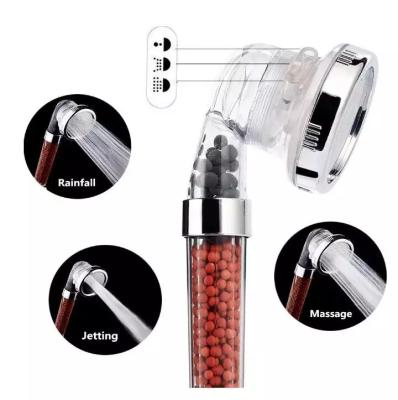 China Without Diverter SPA High Pressure 3 Spray Filterable Shower Head for sale