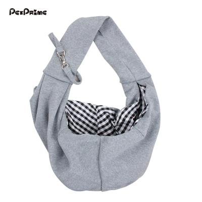 China PetPrime Cat Carrier Bag Double-Sided Pouch Single Shoulder Bag Pet Sling Pet Carrier Sling Breathable Reversible Hands-Free Dog Carrier for sale