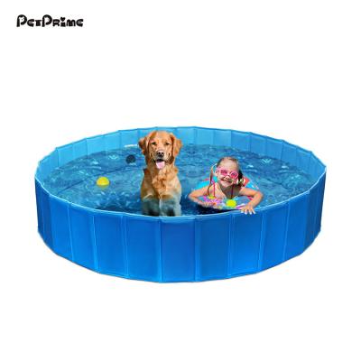 China Petprime Viable Collapsible Collapsible Pet Dog Swimming Pool Pet Portable Bathing Pool Tub For Kids Pets Dogs Cats for sale