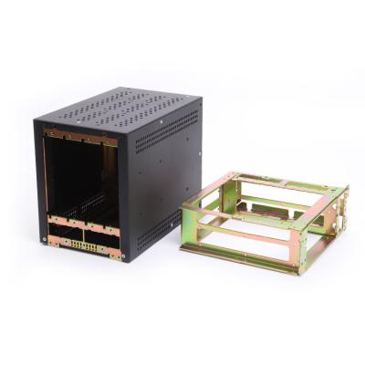 China Industry Outdoor Mount Telecom 4 Card Case Network Cabinet Customized Stainless Steel Rack SPCC and AL5052 for sale