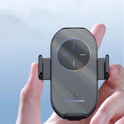 China 360 2021 New Arrival Smart Sensor Wireless Charger Automatic Rotation Car Clamp 10W Fast Wireless Phone Charger For iPhone 12 Car Wireless Charger Stand for sale