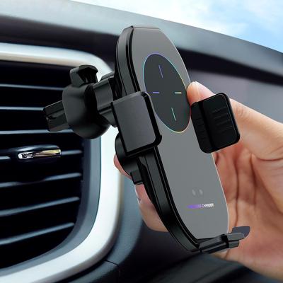 China Free Shipping Multifunctional 360 Rotation Car Wireless Charger Sensor Smart Auto Clamp Car Phone Charger Holder for iPhone Samsung for sale