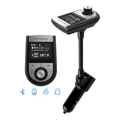 China Dual Support 15W MAX Charging Multifunction USB Car Kit Wireless Handsfree Stereo Car Mp3 Music Player FM Transmitter for sale