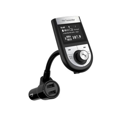 China Support 15W MAX Charging Dual USB BT Car Kit FM Transmitter Handsfree Car Modulator Portable Mini MP3 Player Radio Dual USB Car Phone Charger for sale