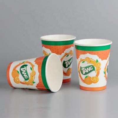 China Disposable 8OZ 12OZ 16OZ Logo Printing Disposable Paper Cups Custom Made For Cold Drink Juice And Any Cold Beverage for sale