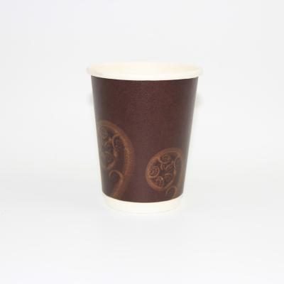 China Factory Disposable Custom Size Double Wall Paper Cups For Hot Tea With Lids for sale