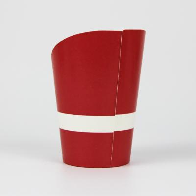 China Disposable Take Away Hot Sale French Fries Paper Cups Disposable Biodegradable Paper Cups For Fast Food for sale