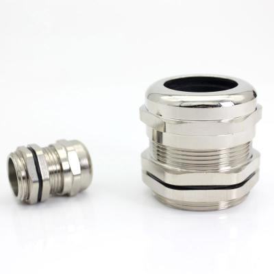 China Brass PG Wire Type Waterproof Cable Gland Connector For Sale With Screw Plugs for sale