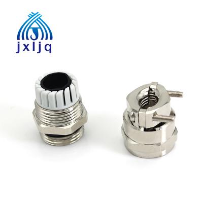 China IP68 Brass Waterproof Type PG7 Lock Dable Cable Gland For Terminal Junction Box for sale